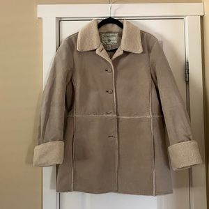 Vintage St. John’s Bay Washable Suede Fuzzy Lined Jacket Size Small
